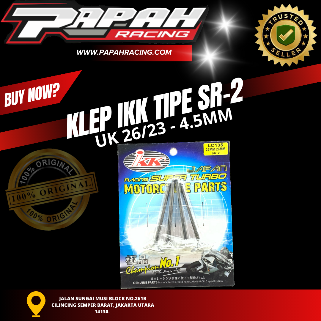 KLEP IKK TIPE SR-2 UKURAN 23-26 DIAMETER 4.5MM IKK
